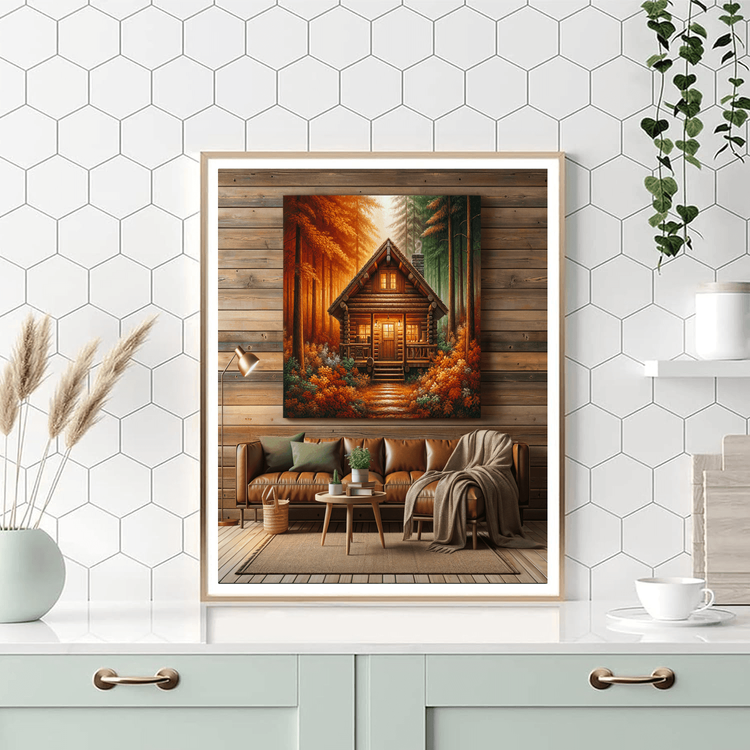 Cozy Cabin In The Woods Painting By Numbers Kit