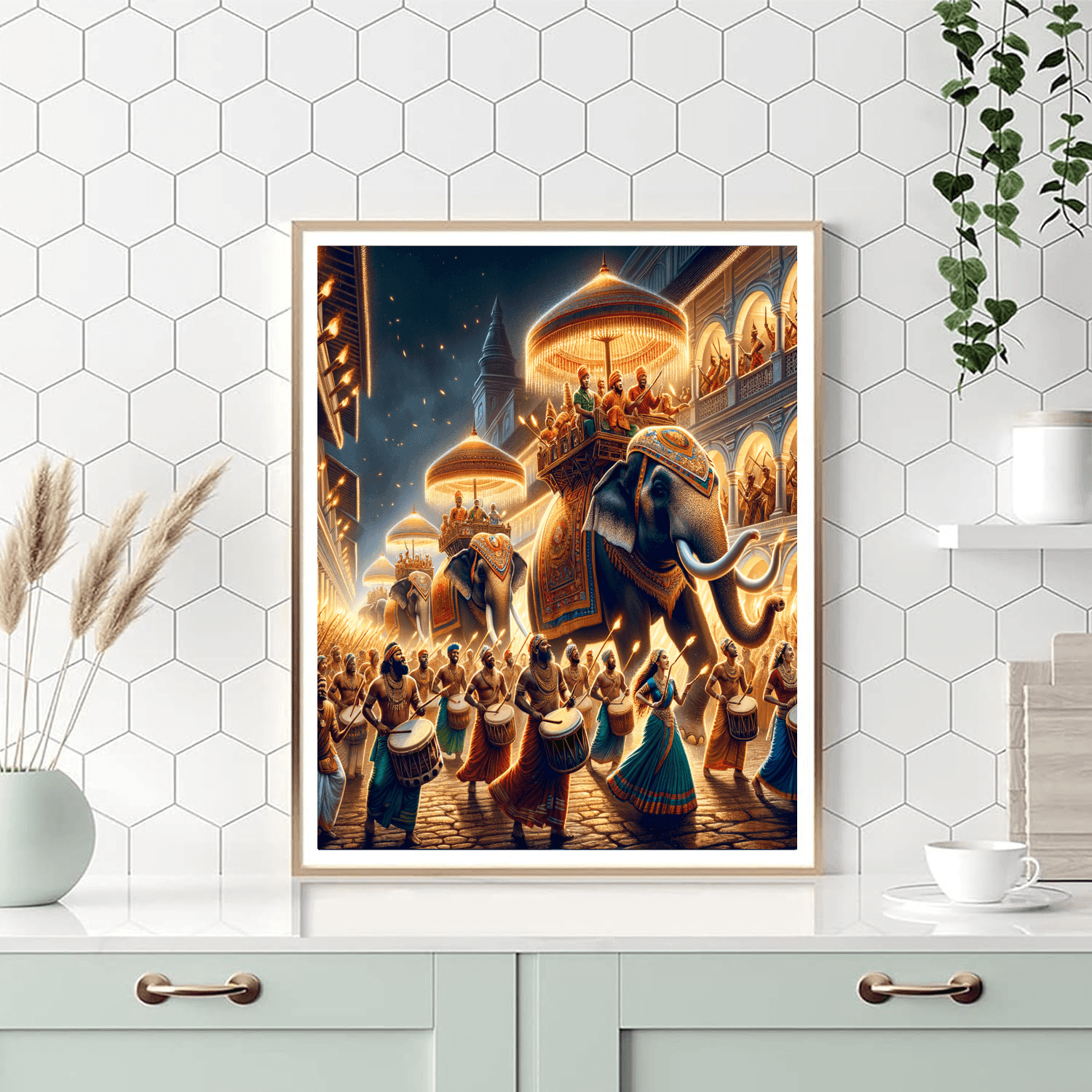 Kandy Esala Perahera - Sri Lanka Paint By Number