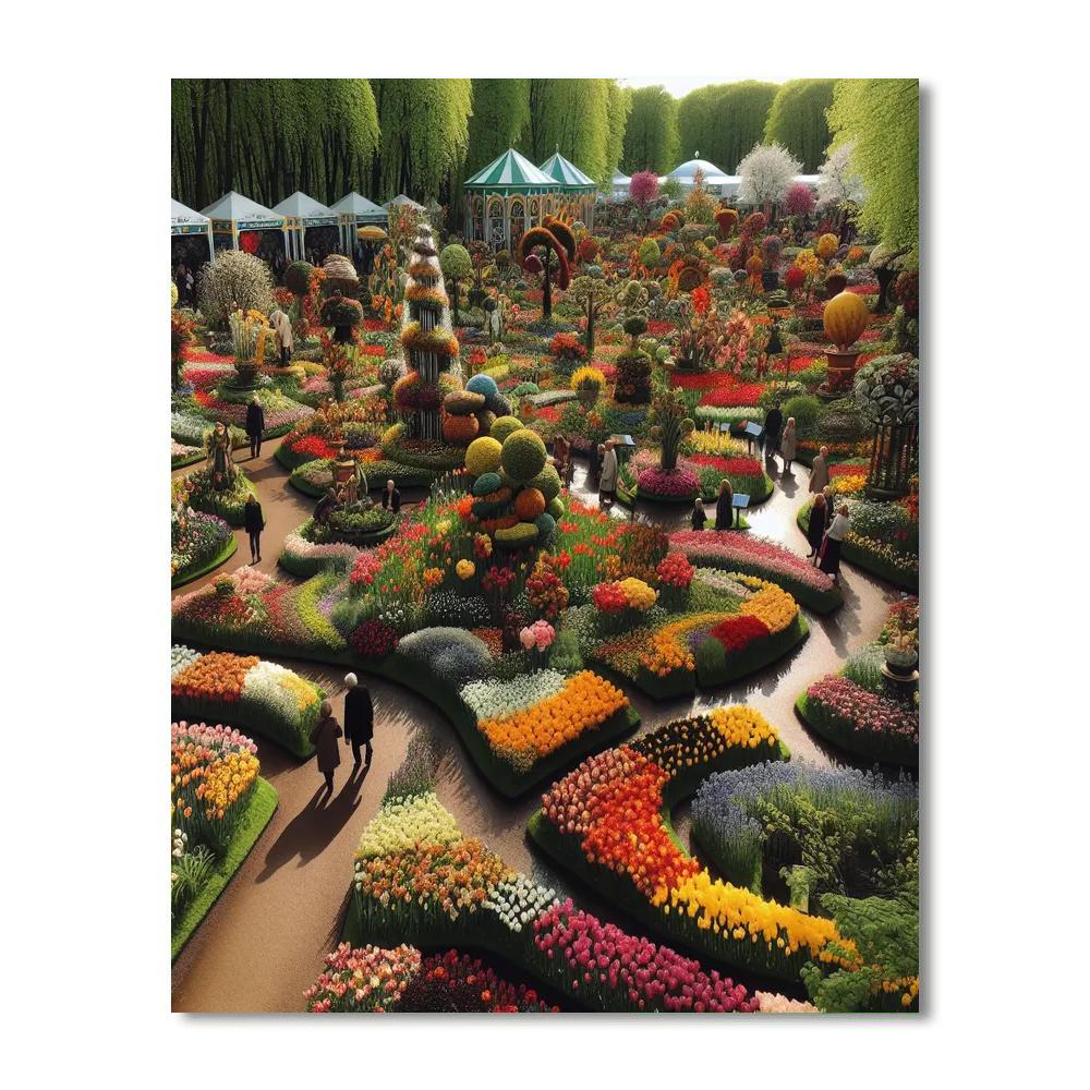 International Flower Council's International Flower Show - Netherlands Painting Number Kit
