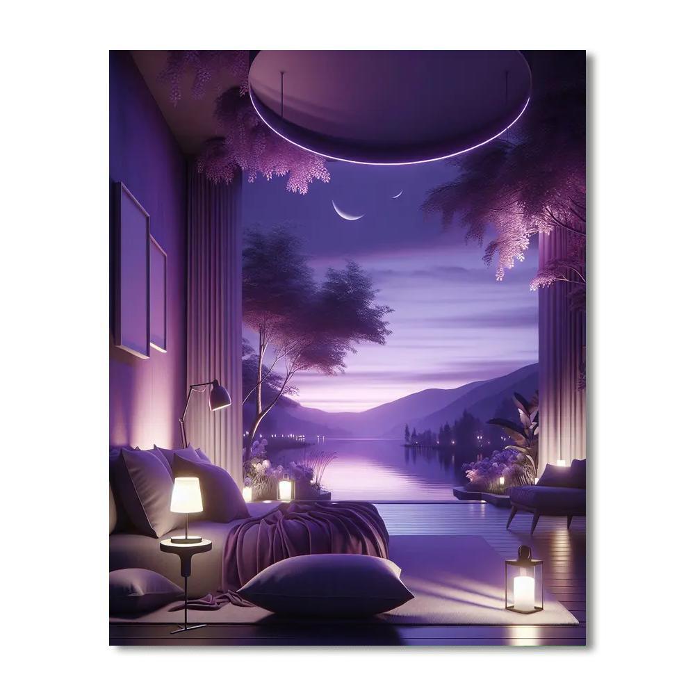 Purple Twilight Dream Paint By Number