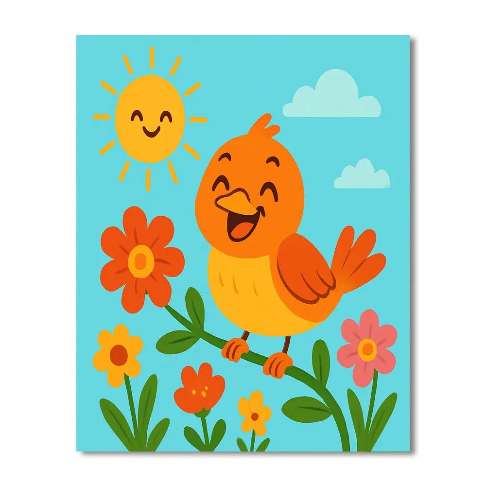Sassy Bird Number Painting