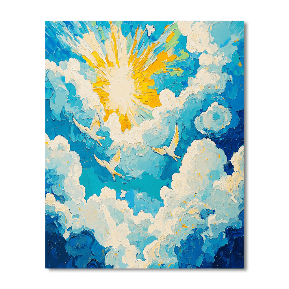 Marc Chagall Inspired Wonders Of The Sky  DIY Paint By Numbers