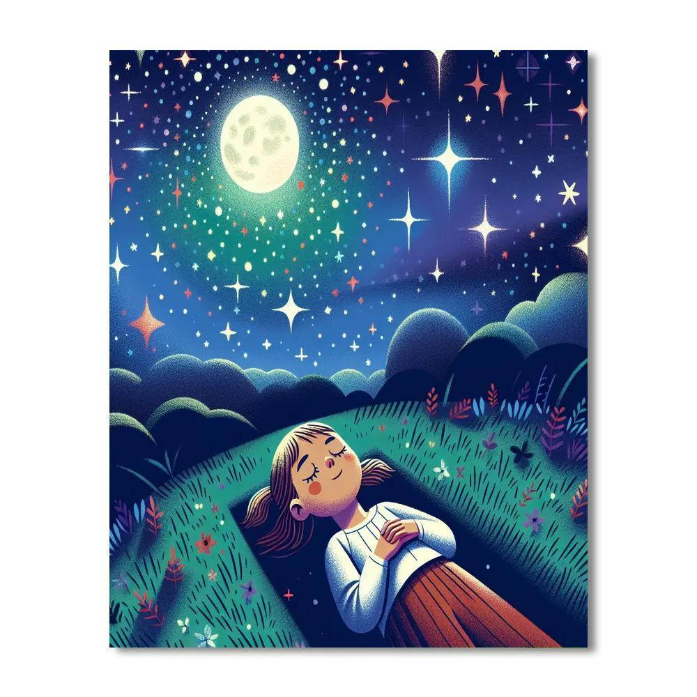Sparkling Starry Night Paint By Numbers