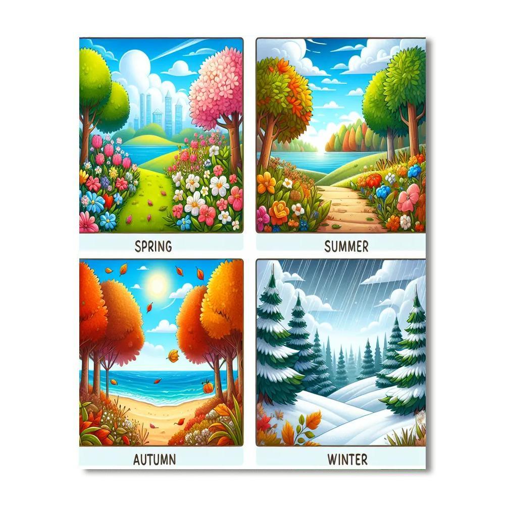 Happy Seasons Paint By Numbers Kits
