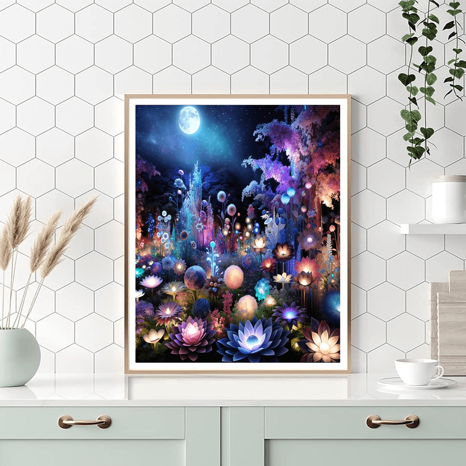 Magical Night Garden Paint By Numbers Art