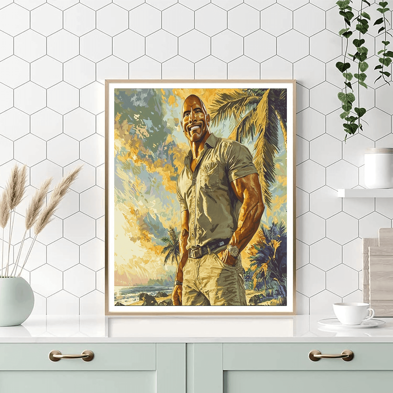 Dwayne Johnson: The Rock's Electrifying Journey Paint By Color