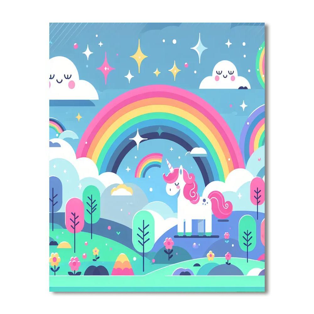 Rainbow Fantasy Adventure Paint By Number