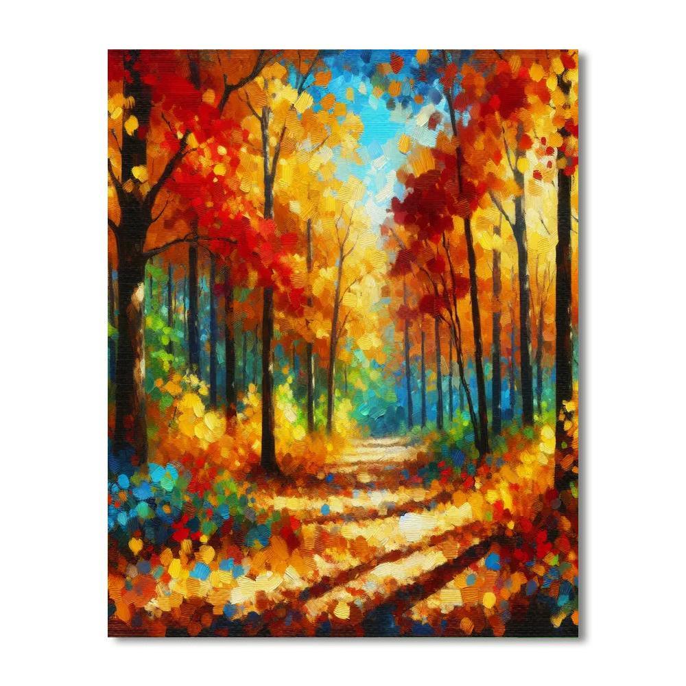 Autumn Woodland Enchantment DIY Paint By Numbers