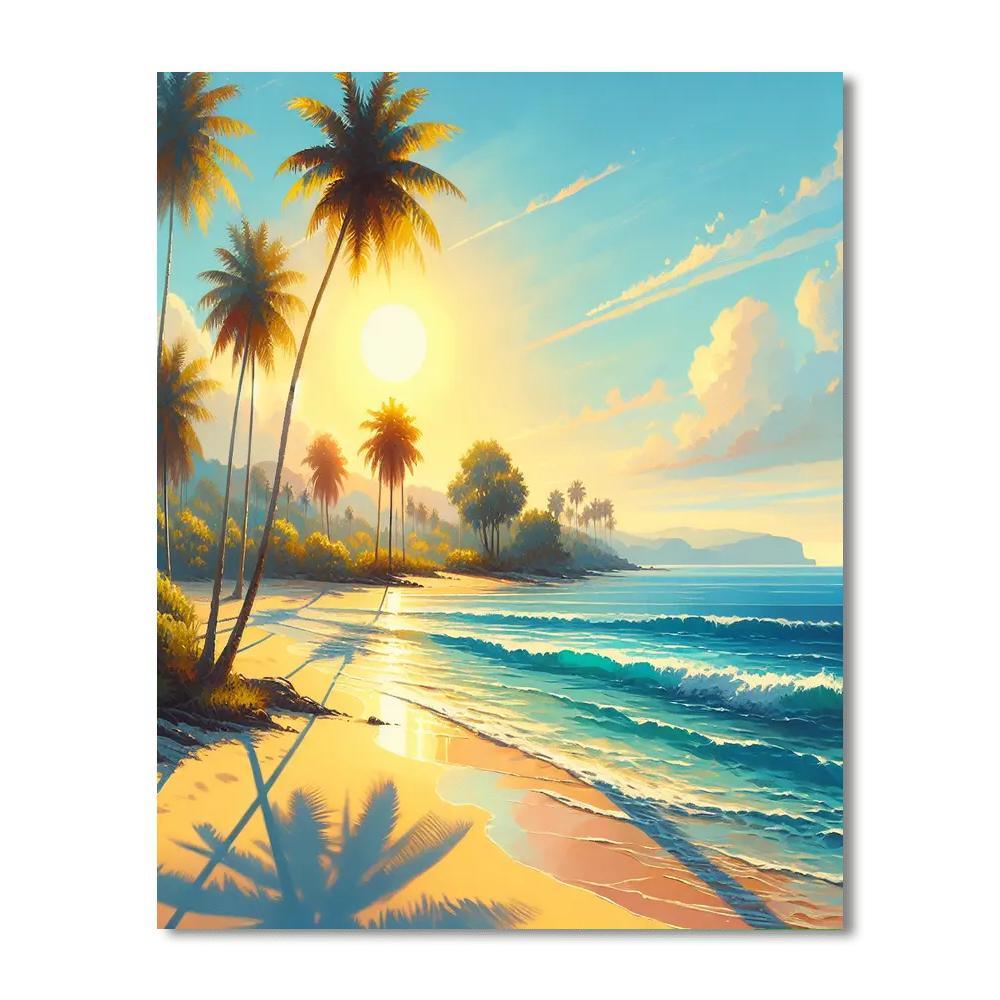 Breezy Coastal Vibes DIY Paint By Numbers