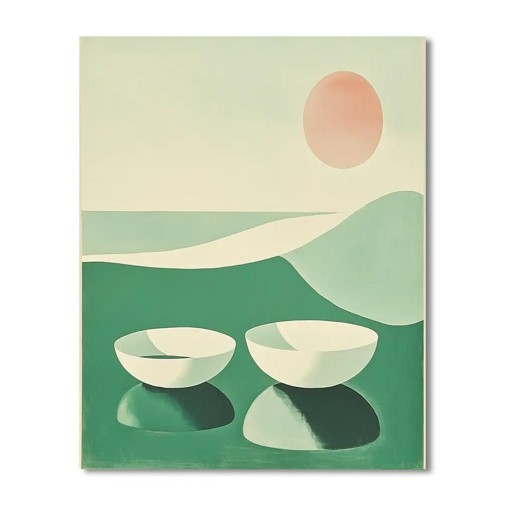 Kazimir Malevich Inspired Serenity In Lines  Numbered Painting Kits