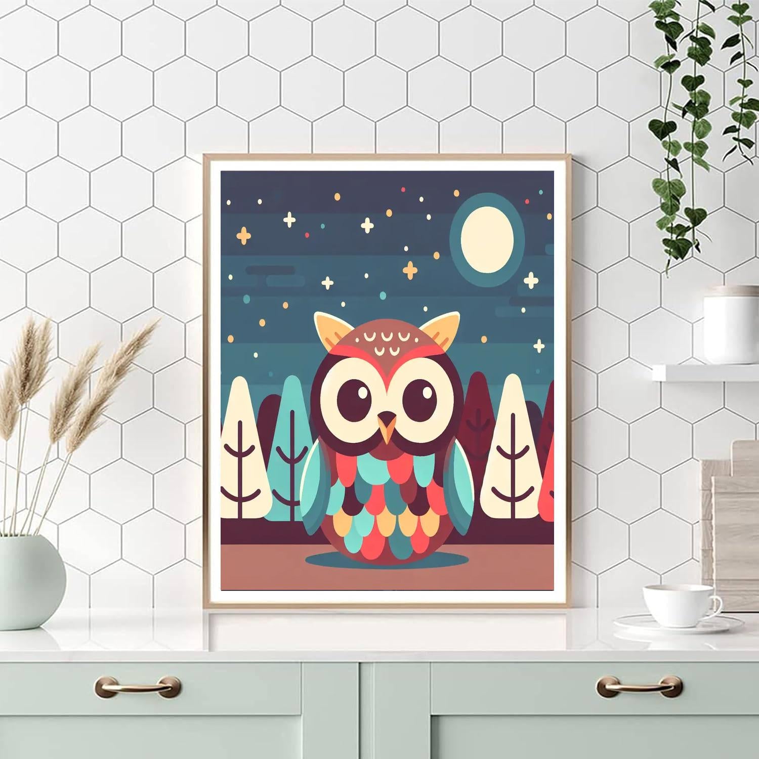 Mighty Owl Numbered Painting Kits