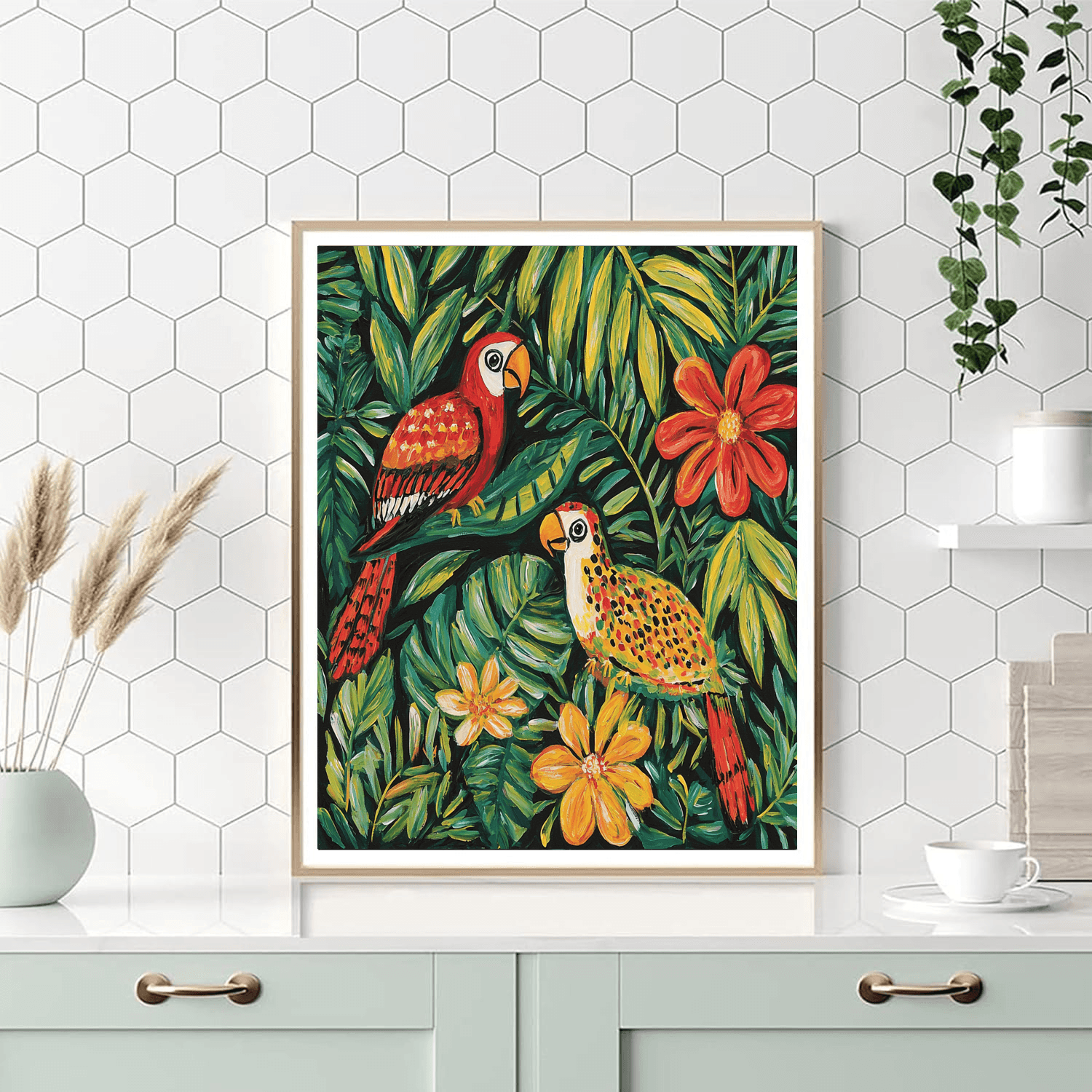 Frida Kahlo Inspired Exotic Wildlife Discovery  Paint By Numbers Kits