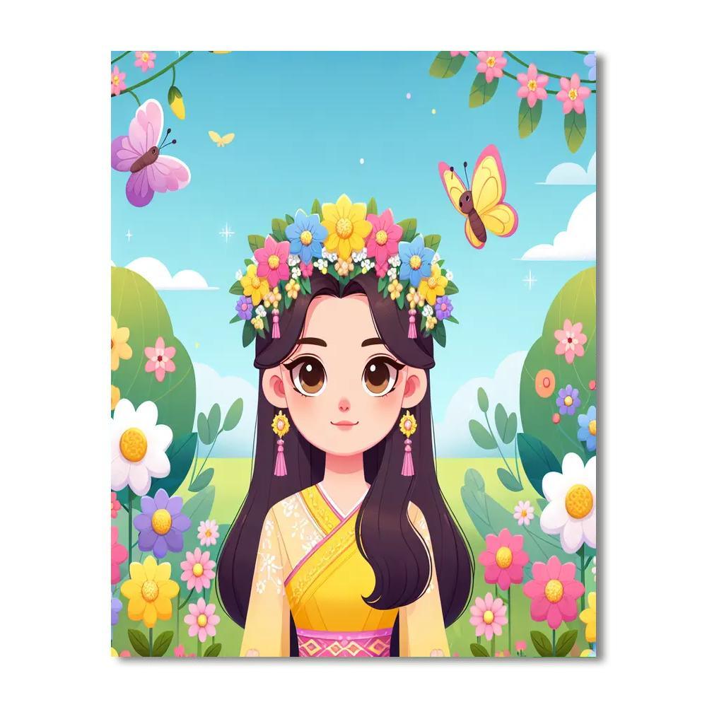Princess Of The Spring Garden Paint By Color