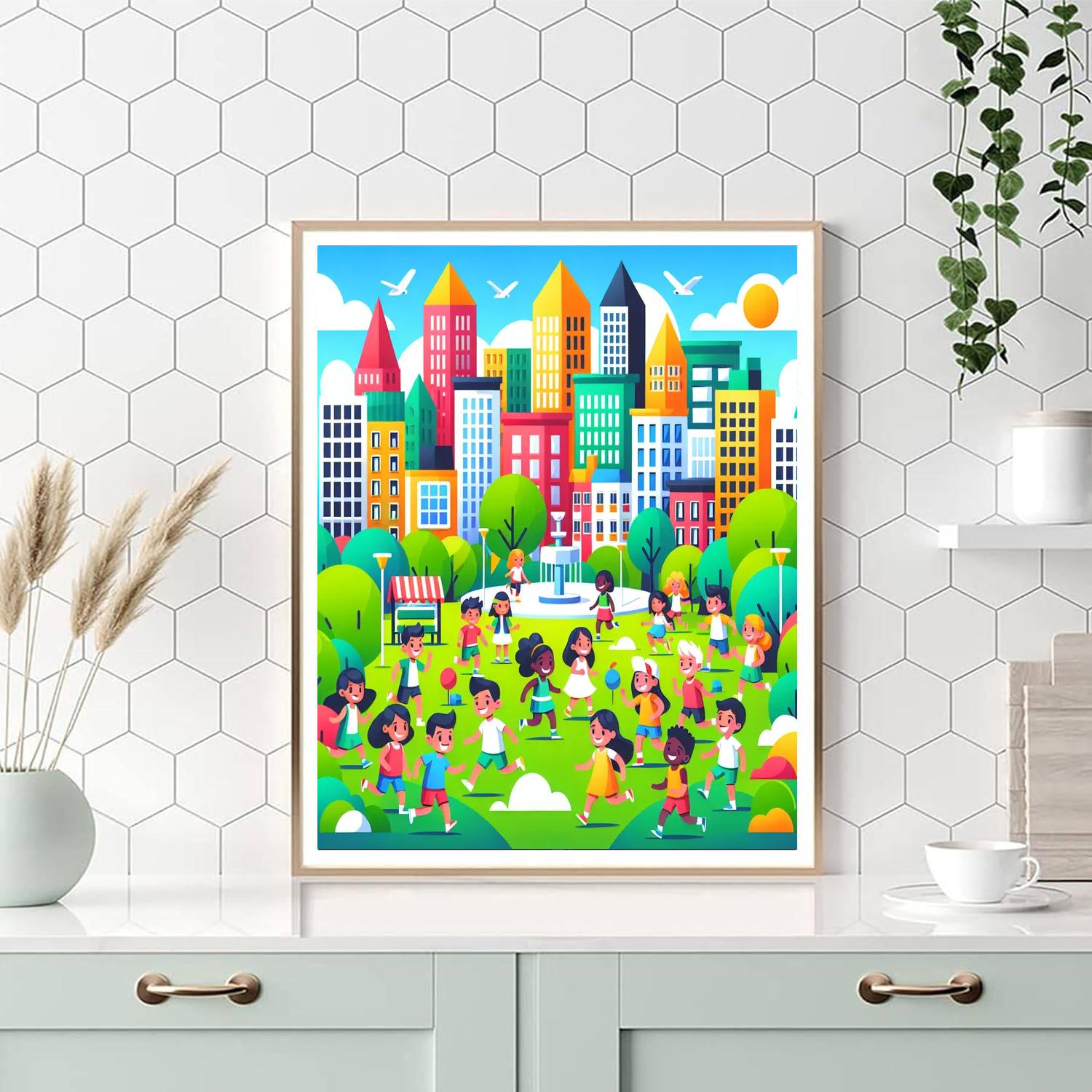 Bright City Life Paint By Numbers Kits