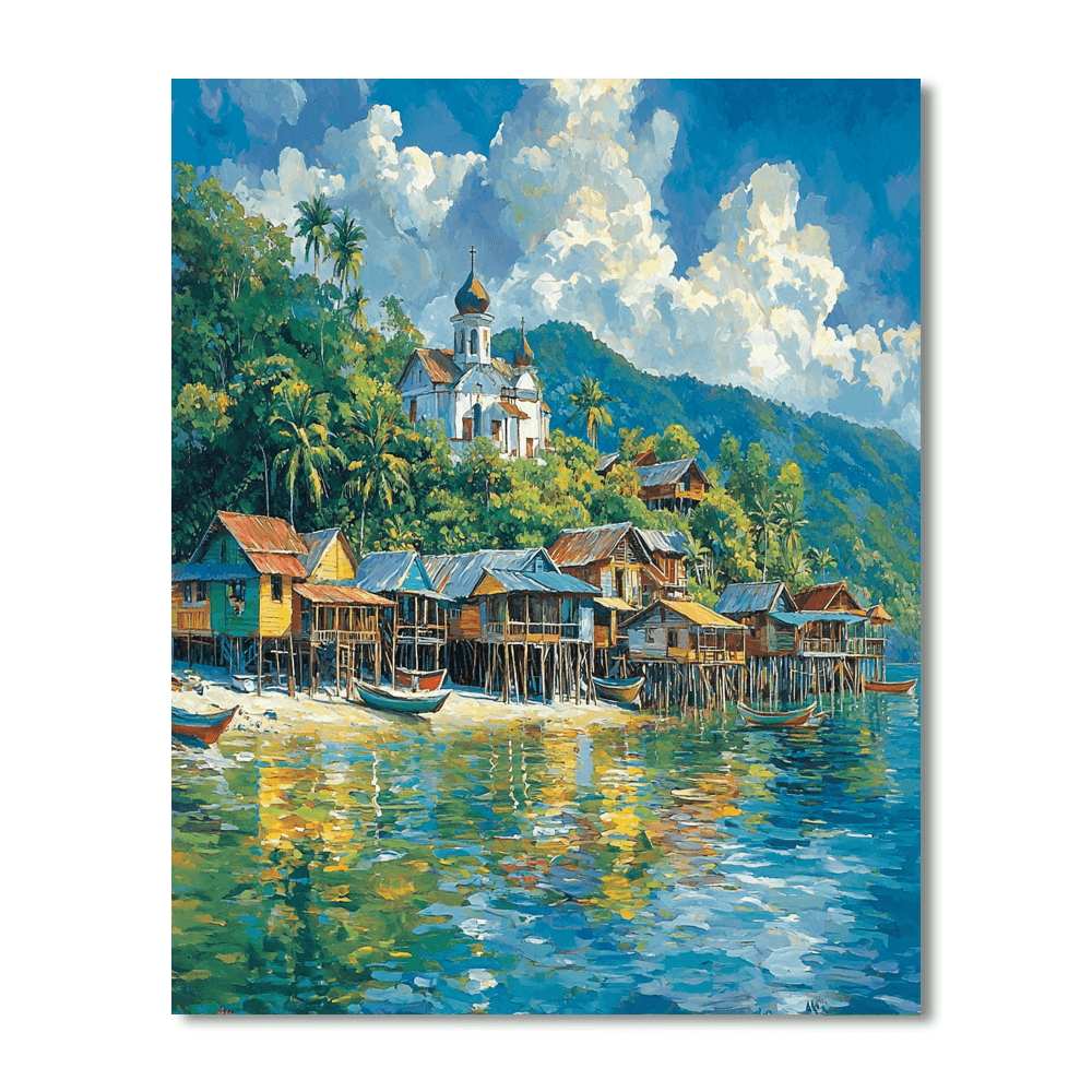 Chiloe Island DIY Paint By Numbers