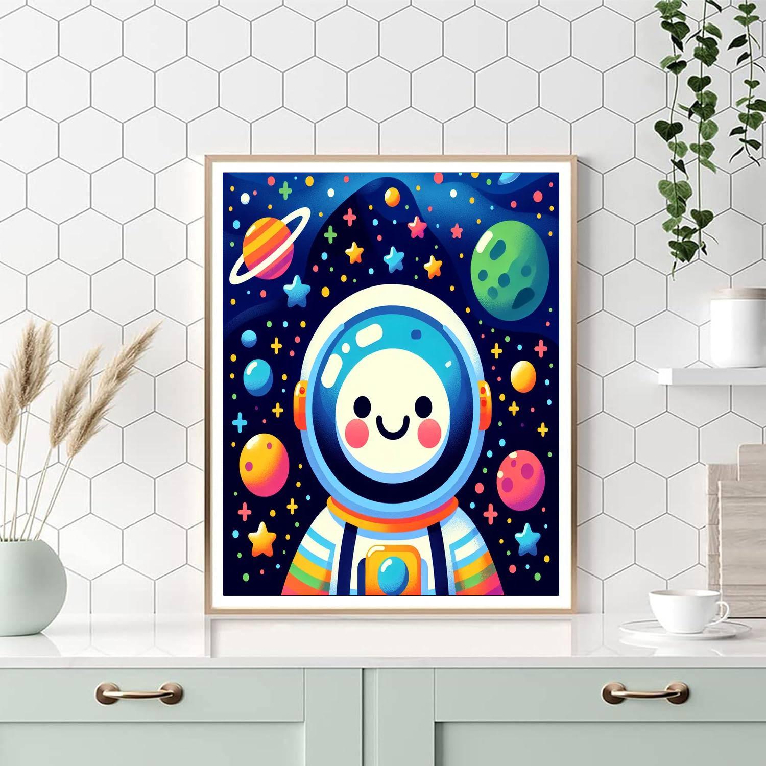 Jolly Space Adventure DIY Paint By Numbers