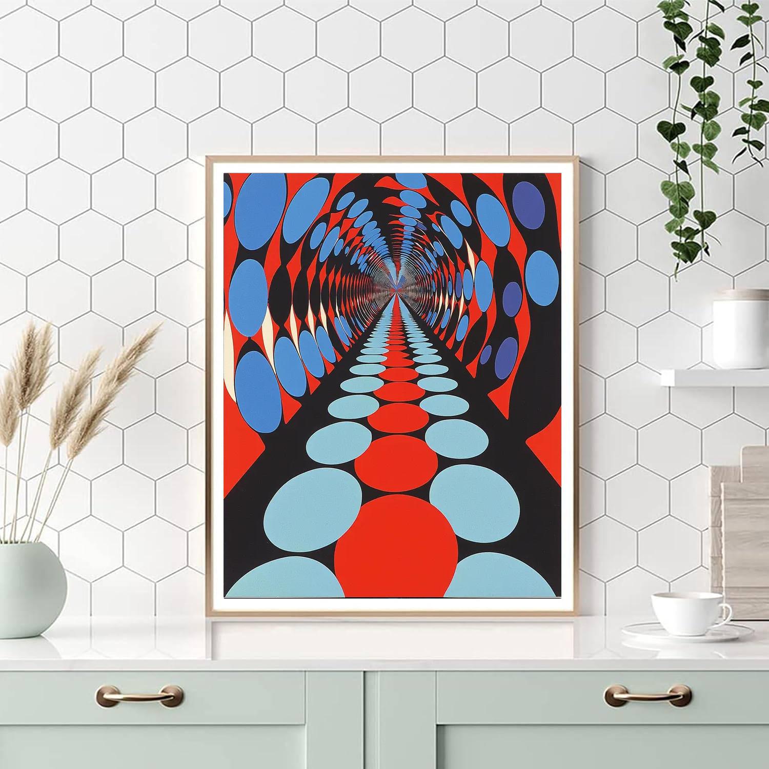 Yayoi Kusama Inspired Spherical Infinity  DIY Paint By Numbers