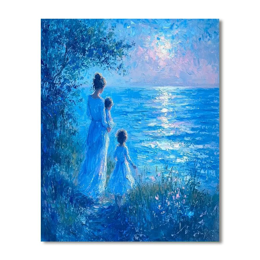 Sea Breeze Solace Number Painting
