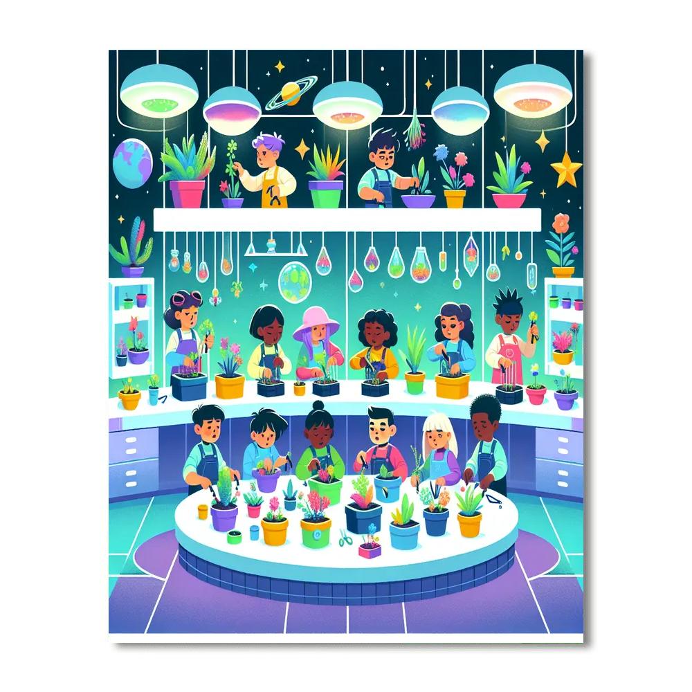 Galactic Gardening Lab Paint By Number
