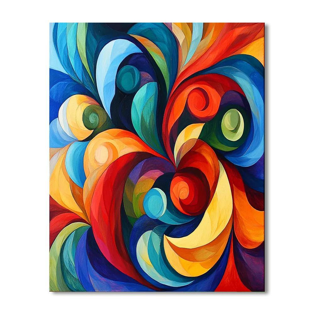 Paul Cézanne Inspired Fluid Emotions  Paint By Color