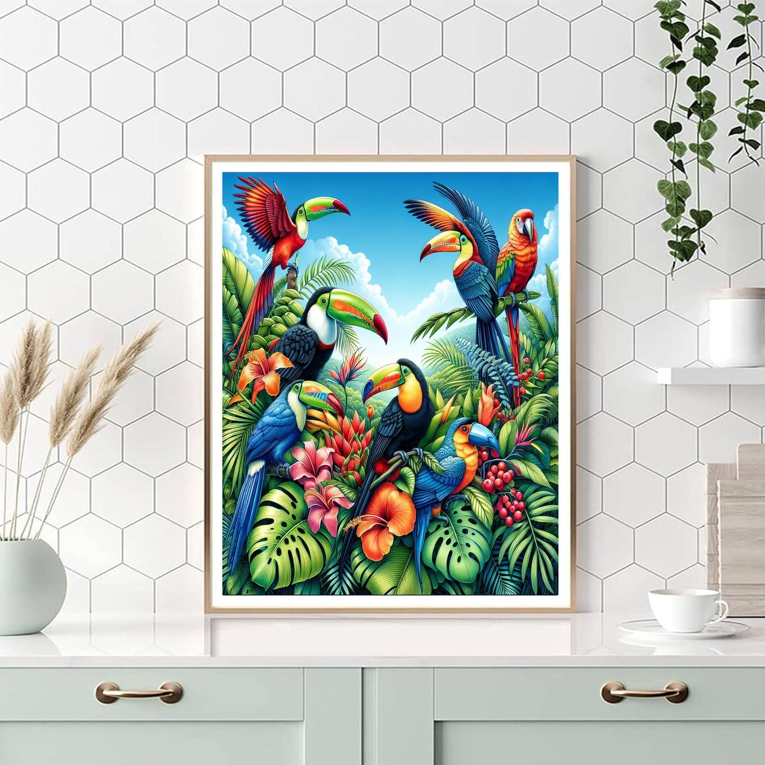 Tropical Paradise Awakening Number Painting