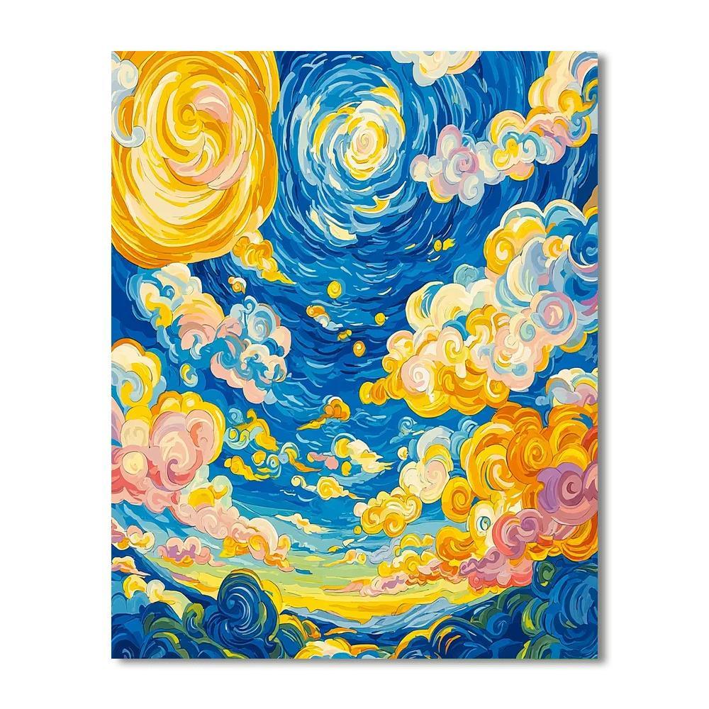 Paul Klee Inspired Patterns In The Sky  Paint By Numbers