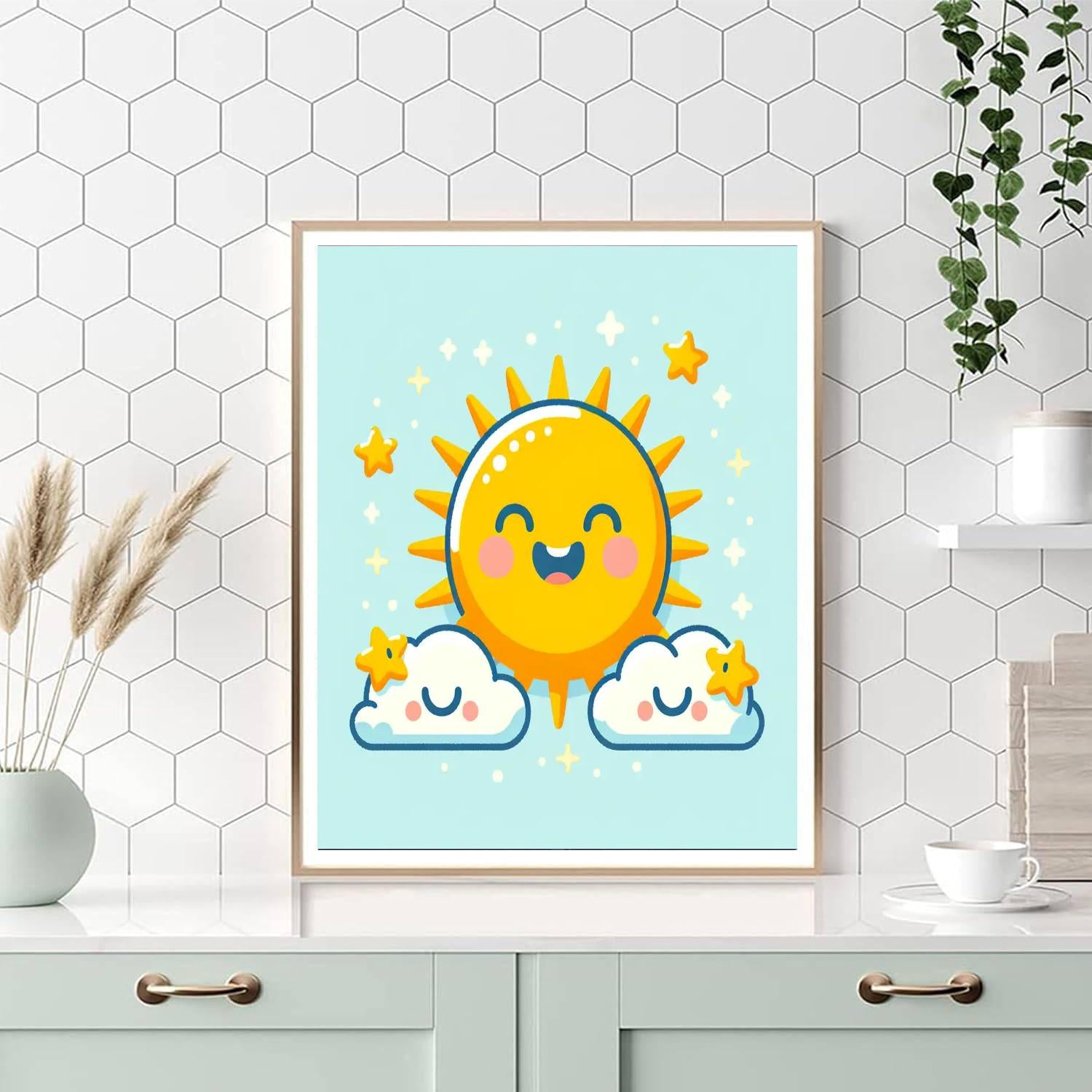 Sunny Sun And Friends Paint By Numbers Art