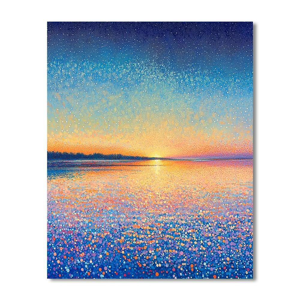 Georges Seurat Inspired Eternal Dawn  Paint By Numbers