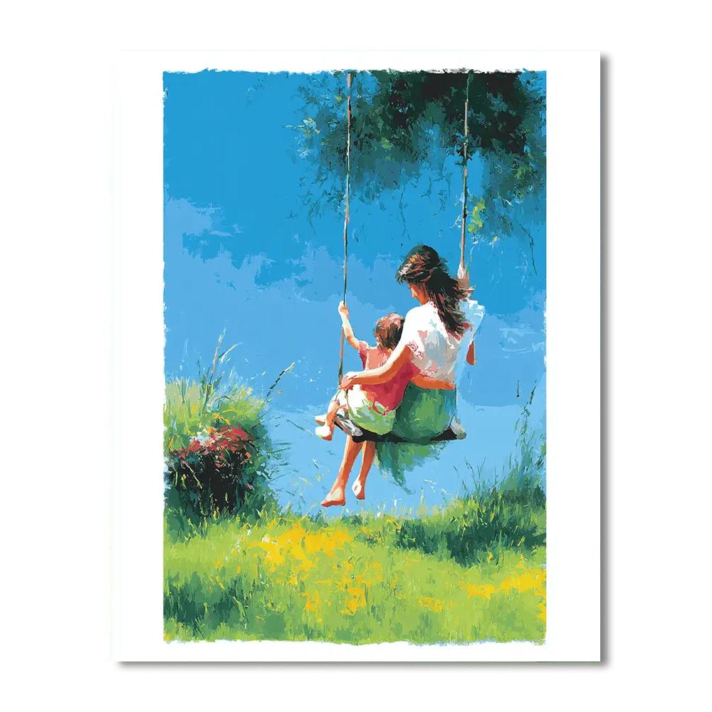 Eternal Love On A Swing DIY Paint By Numbers