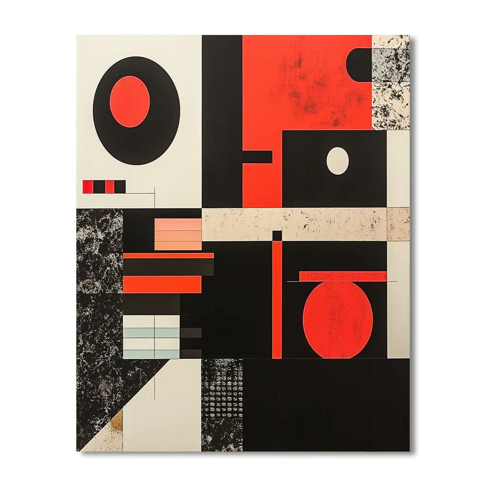 Kazimir Malevich Inspired Fragmented Harmony  DIY Paint By Numbers