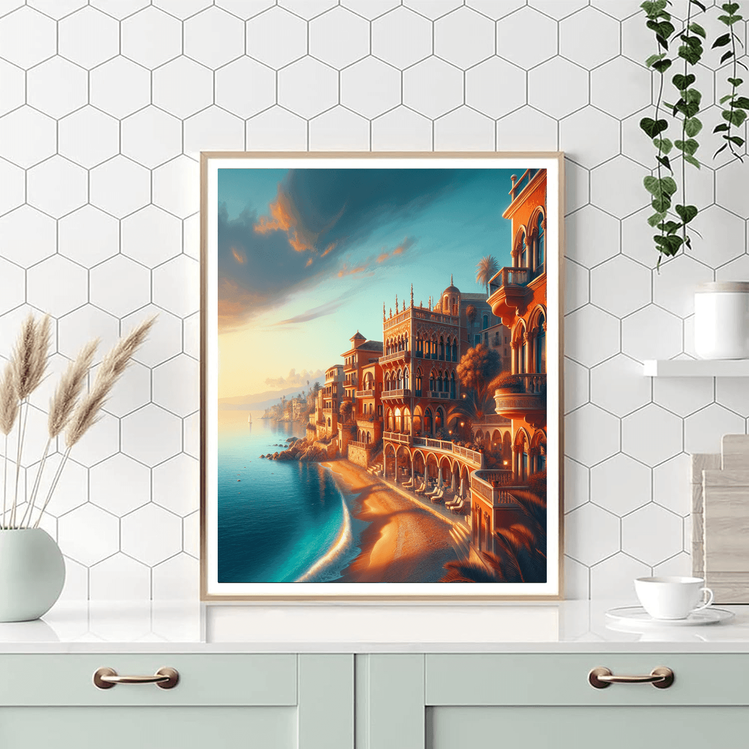 Tranquil Mediterranean Haven Painting By Numbers Kit