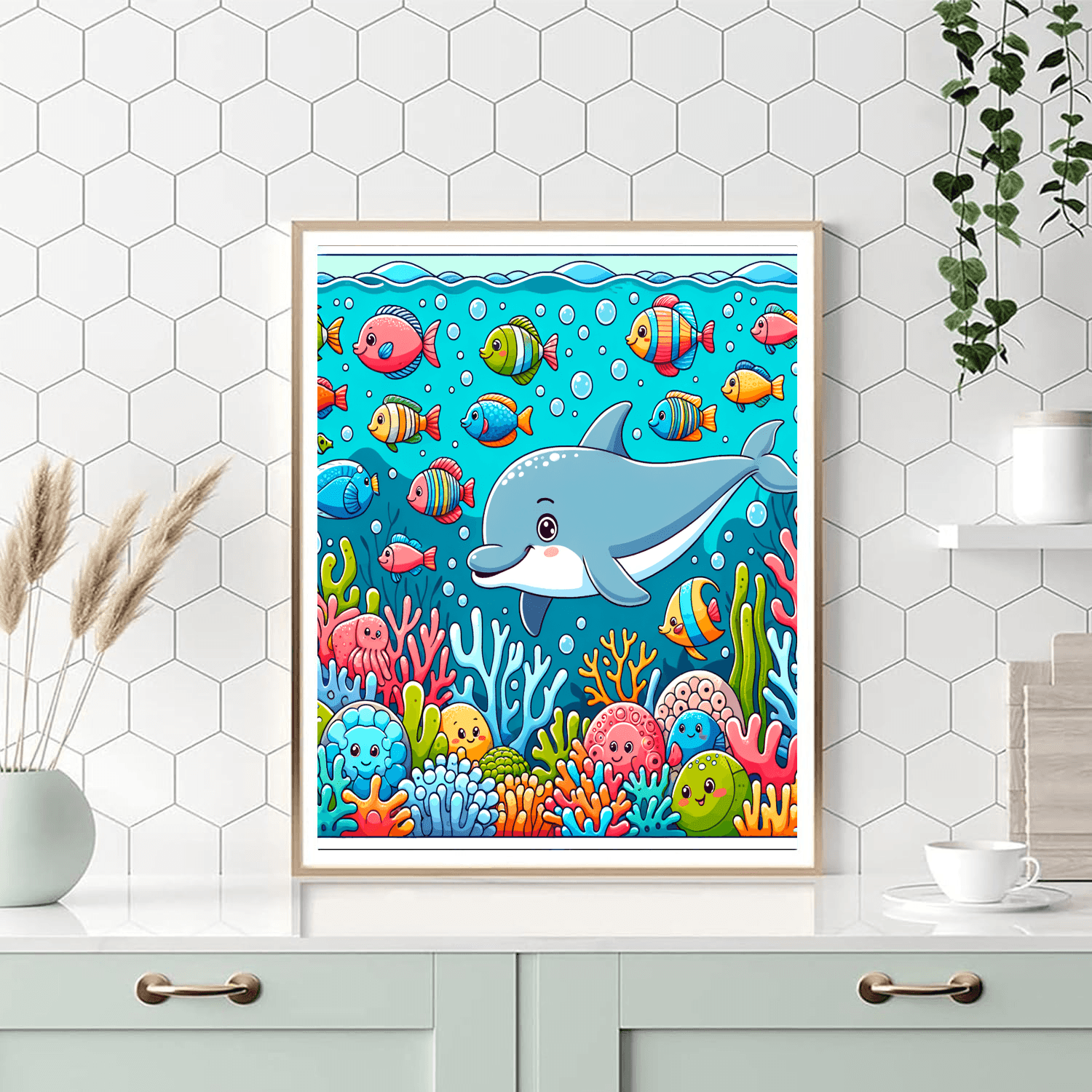 Underwater Fantasies DIY Paint By Numbers