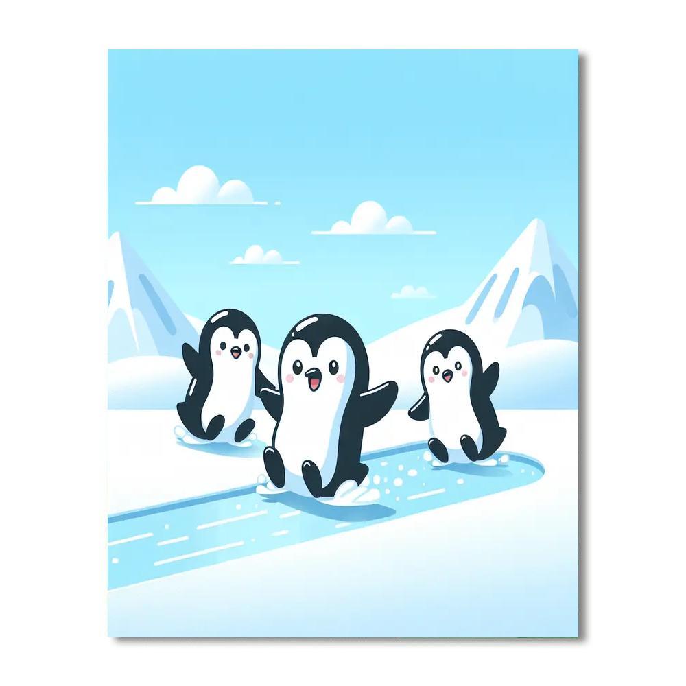 Peppy Penguins Numbered Painting Kits