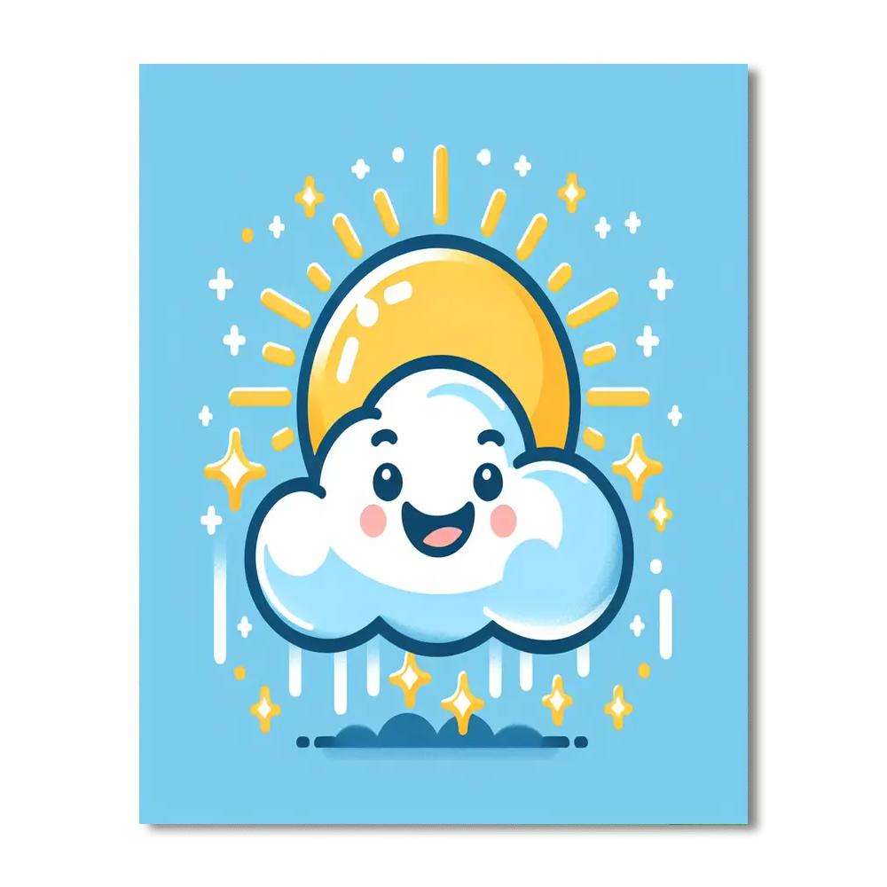 Sunny Cloud Numbered Painting Kits