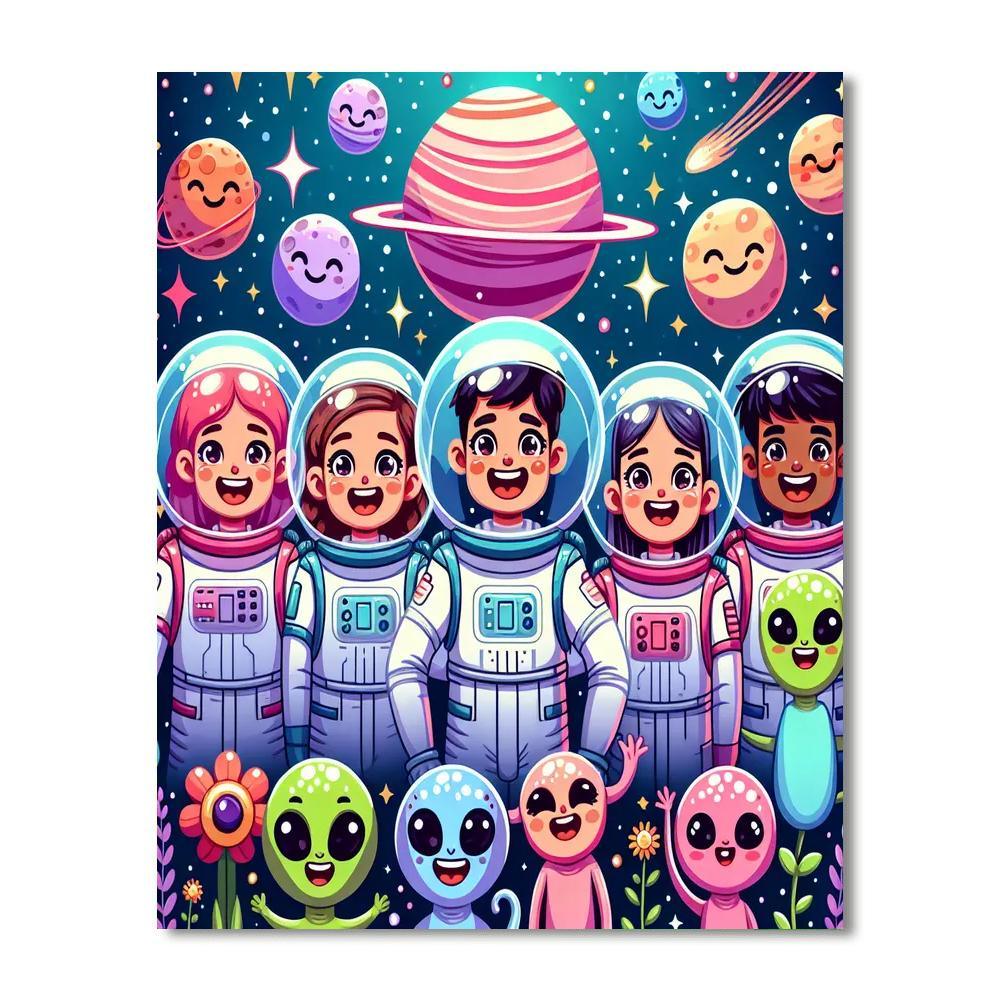 Exciting Space Quest Paint By Number