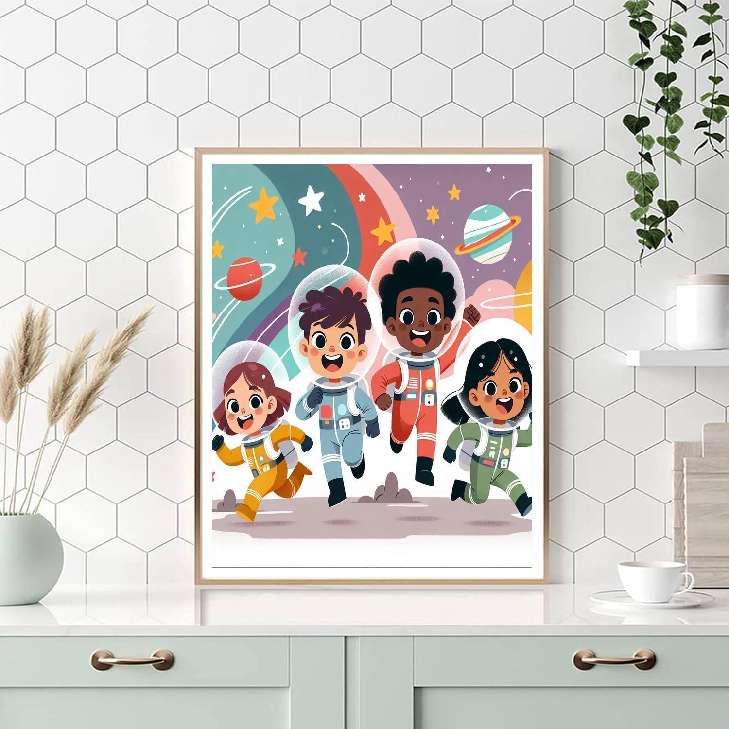 Galactic Star Chase Paint By Number