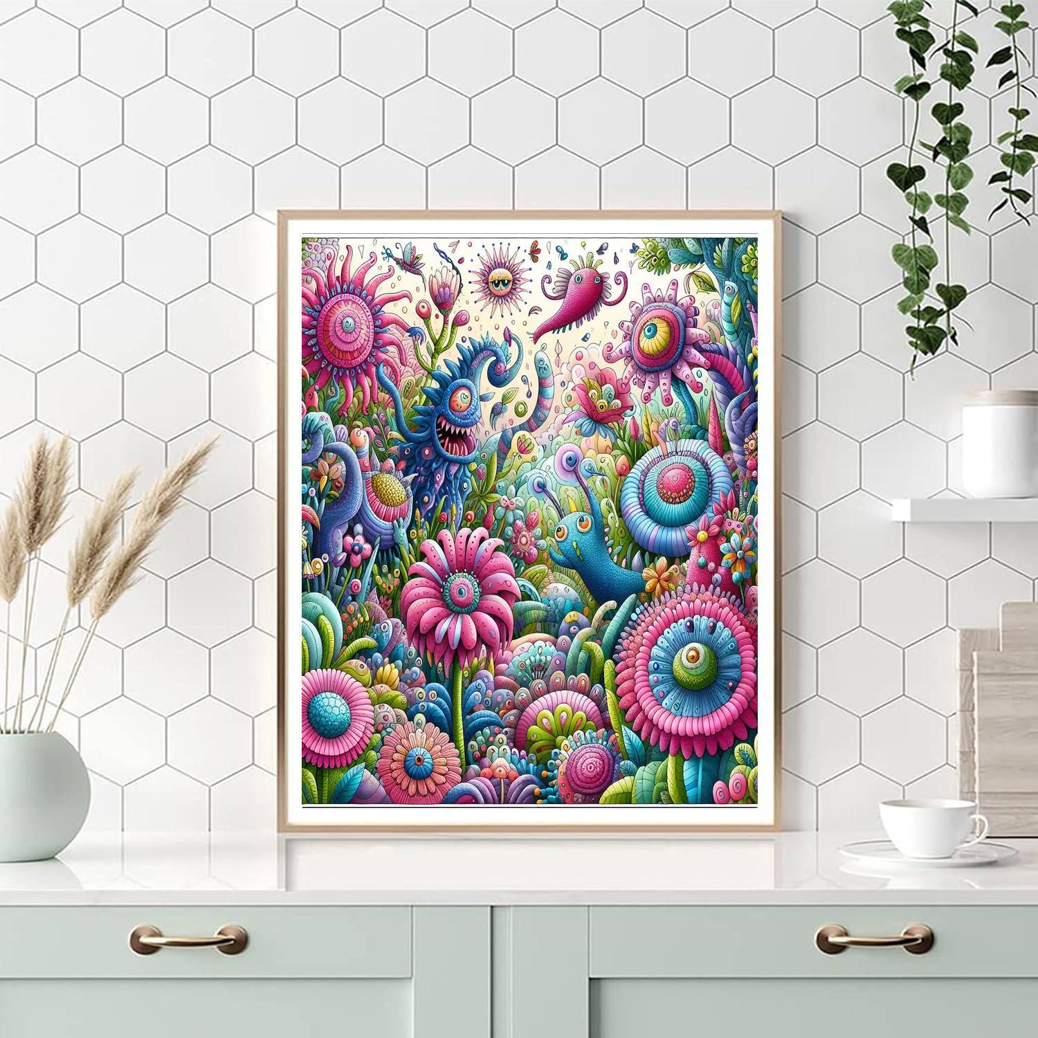 Charming Fantasy Garden Paint By Numbers