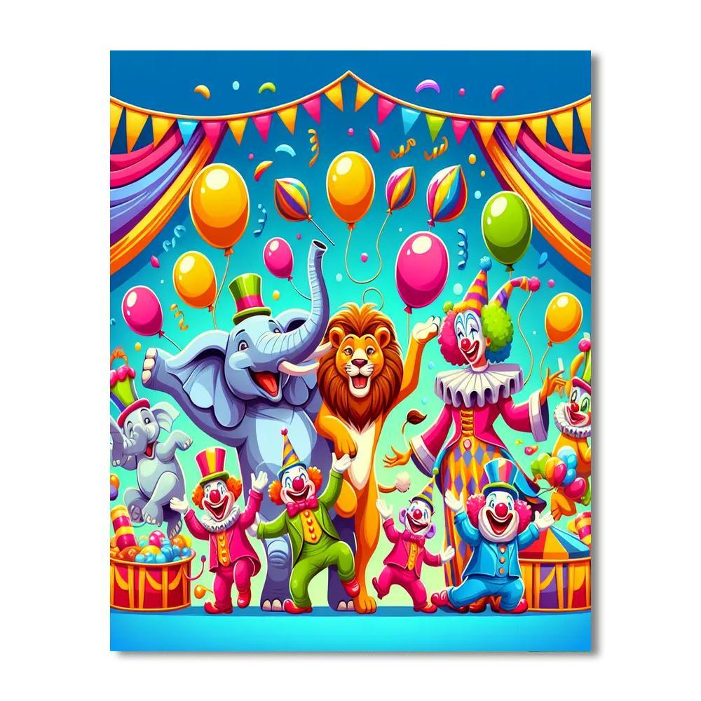 Colorful Carnival Critters Paint By Numbers Kits