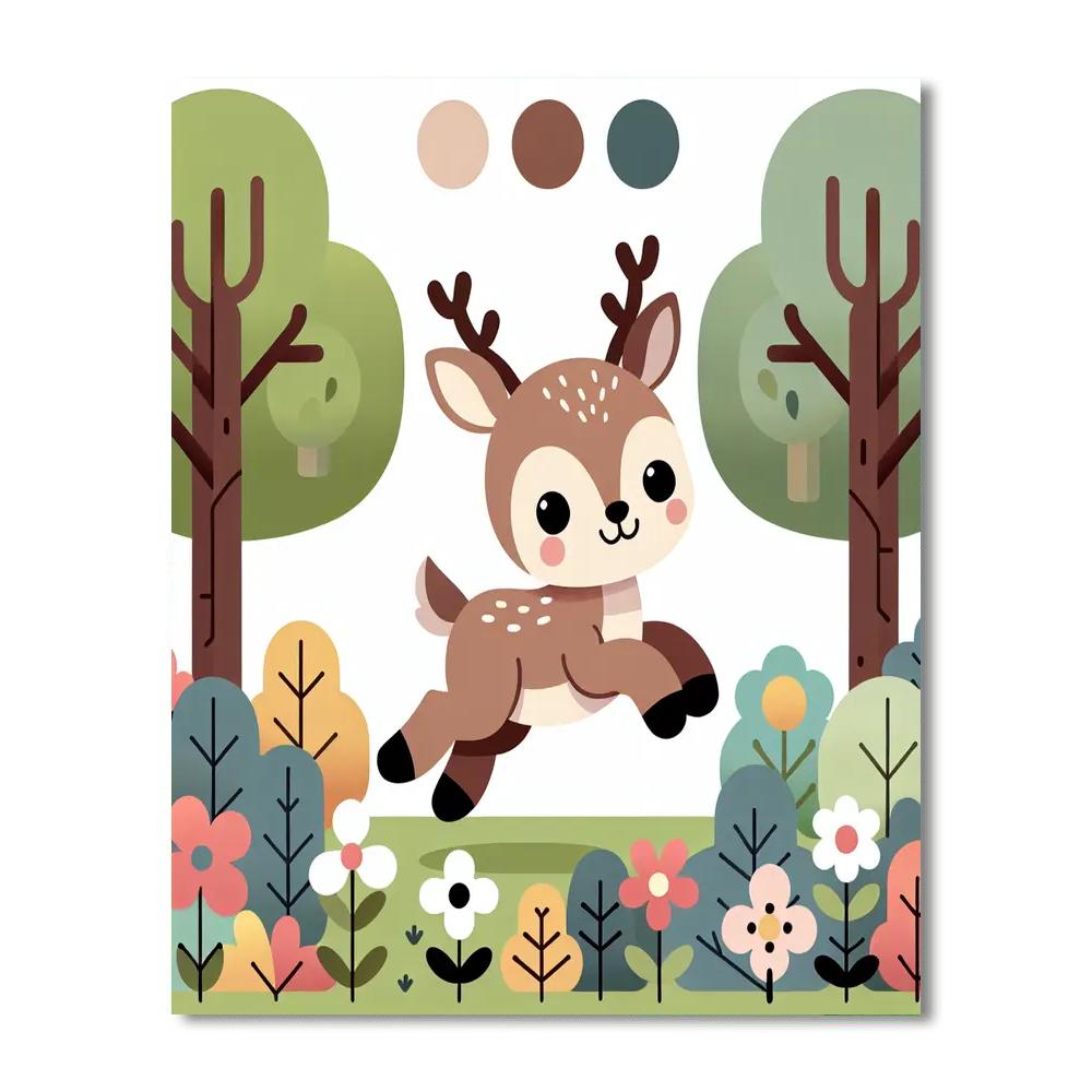 Dandy Deer Number Painting