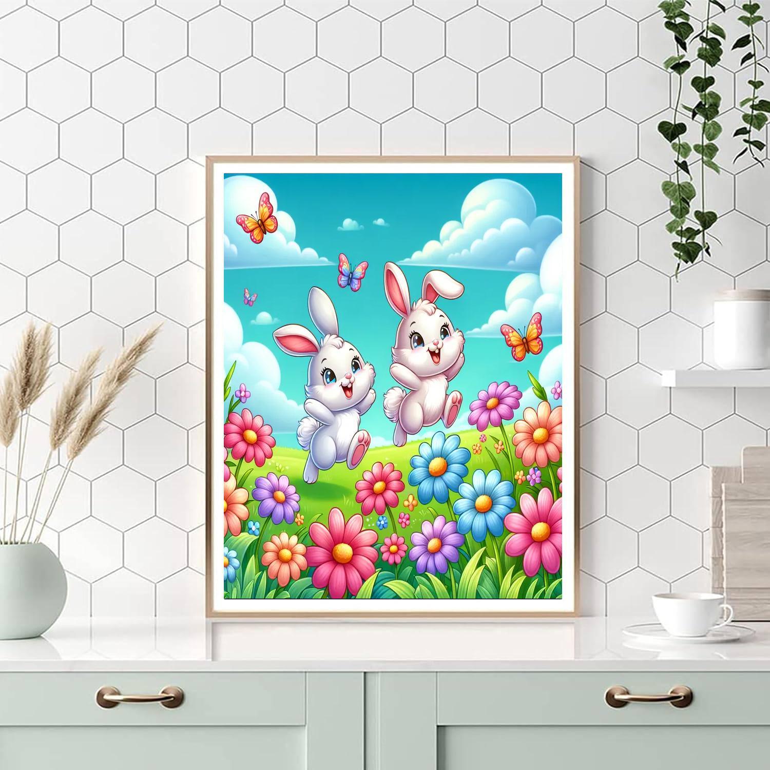 Bouncing Bunny Fun Paint By Number