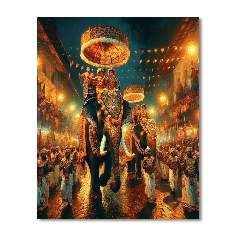 Perahera Festival - Sri Lanka Paint By Numbers Kits