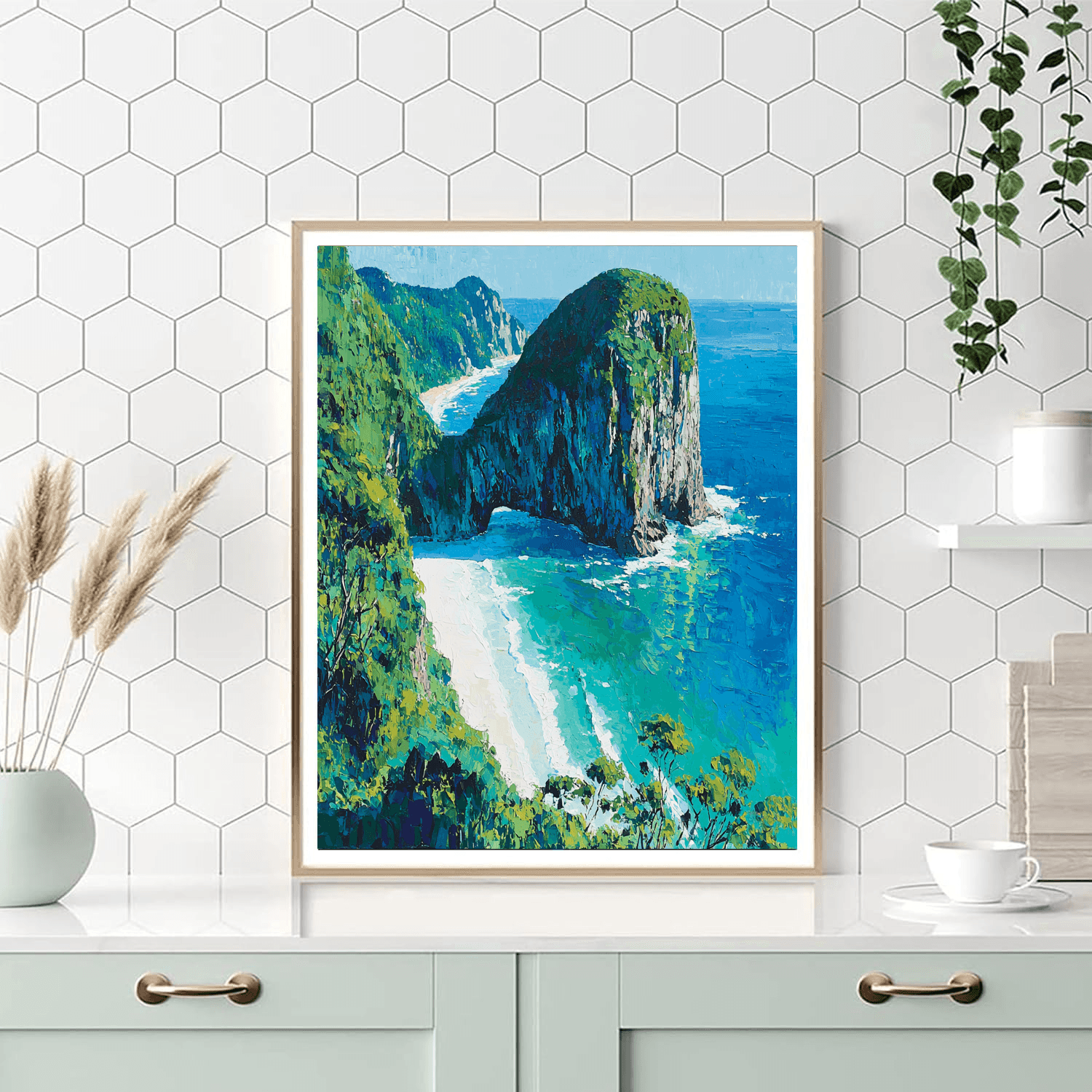 Kelingking Beach - Nusa Penida Paint By Numbers Kits