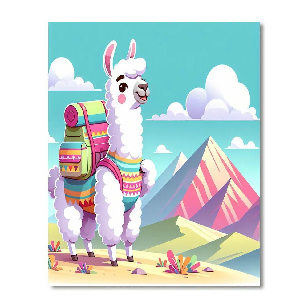 Adventure-loving Llama DIY Paint By Numbers