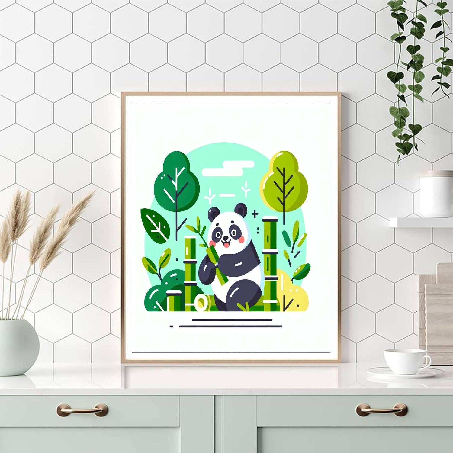 Laughing Panda's Bamboo Delight Paint By Color