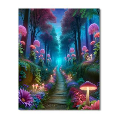 Fantasy Forest Path Numbered Painting Kits