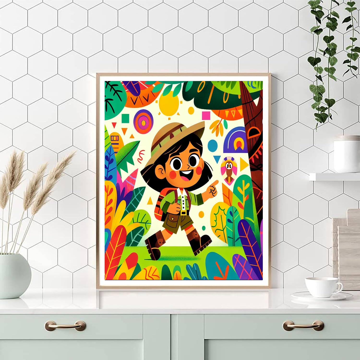 Daring Little Adventurer Number Painting