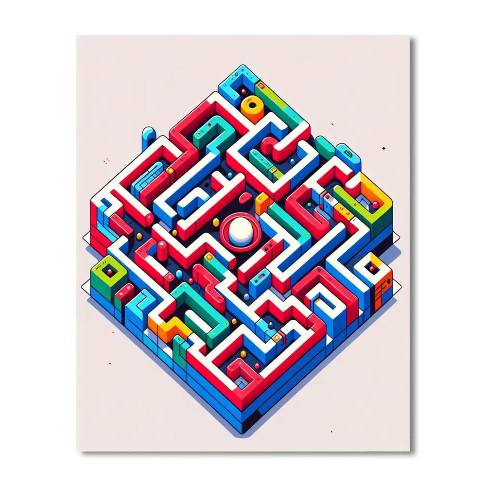 Marble Maze Masterpiece Paint By Color