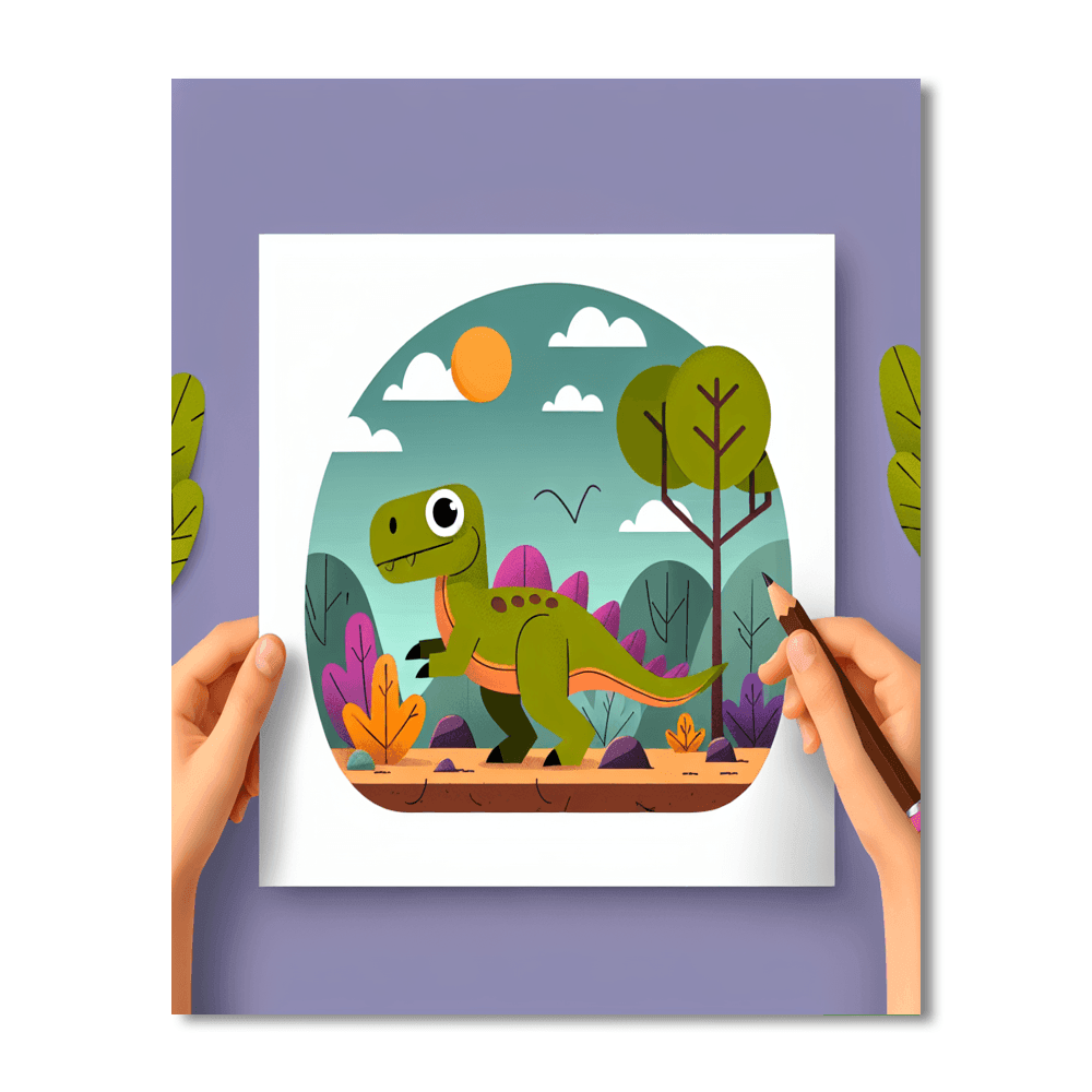 Dino Discovery Quest Paint By Numbers