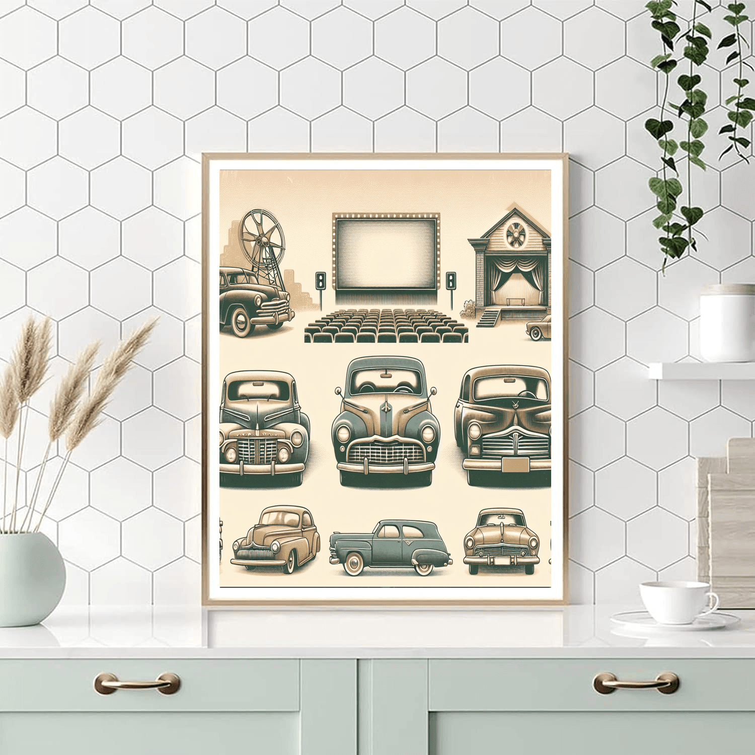 Retro Escape Paint By Numbers Art