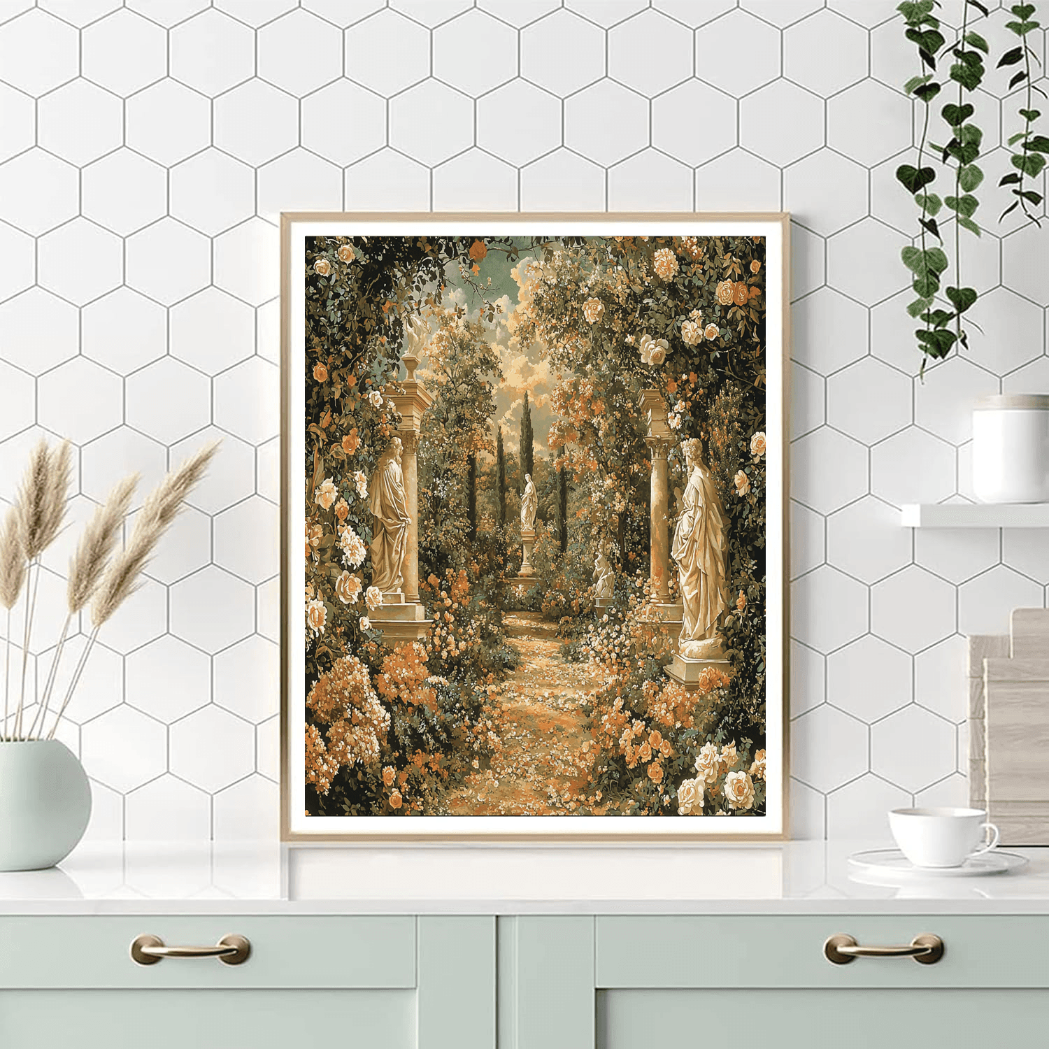 Leonardo Da Vinci Inspired Renaissance Garden Enigma  Paint By Numbers